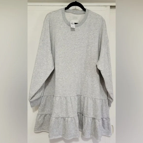 American Eagle Ruffle sweatshirt dress - Picture 1 of 3
